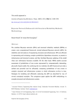 Bayesian Network Enhanced with Structural Reliability Methods:
  Methodology
