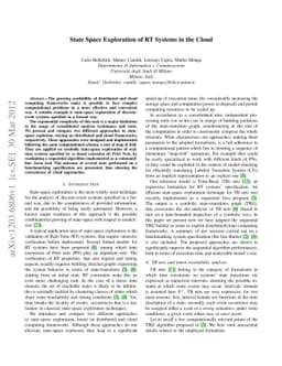 State Space Exploration of RT Systems in the Cloud
