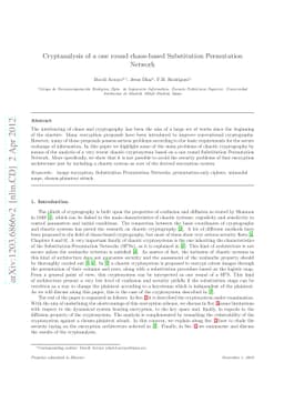 Cryptanalysis of a one round chaos-based Substitution Permutation
  Network