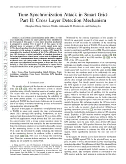 Time Synchronization Attack in Smart Grid-Part II: Cross Layer Detection
  Mechanism