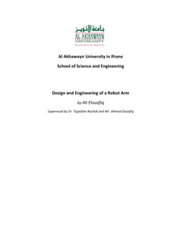 Design and Engineering of a Chess-Robotic Arm