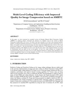 Multi-Level Coding Efficiency with Improved Quality for Image
  Compression based on AMBTC