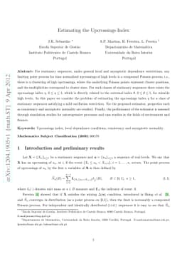 Estimating the Upcrossings Index