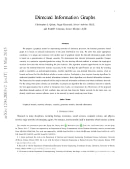 Directed Information Graphs