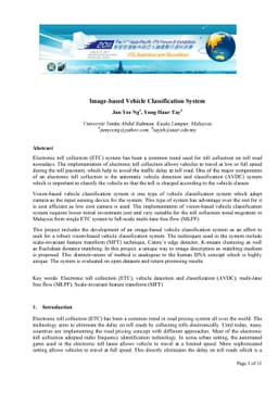 Image-based Vehicle Classification System