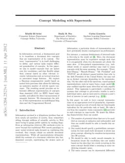 Concept Modeling with Superwords