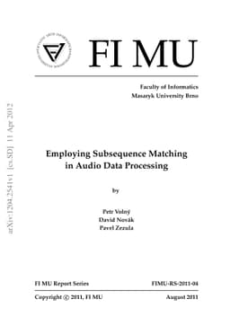 Employing Subsequence Matching in Audio Data Processing