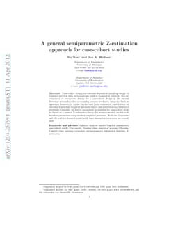 A general semiparametric Z-estimation approach for case-cohort studies