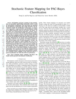 Stochastic Feature Mapping for PAC-Bayes Classification