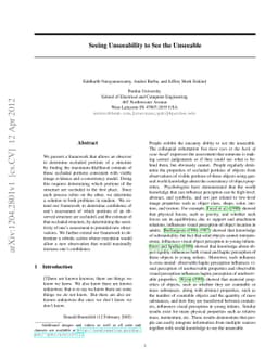 Seeing Unseeability to See the Unseeable