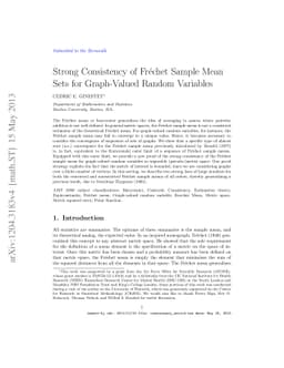 Strong Consistency of Frechet Sample Mean Sets for Graph-Valued Random
  Variables