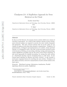 Cloudpress 2.0: A MapReduce Approach for News Retrieval on the Cloud