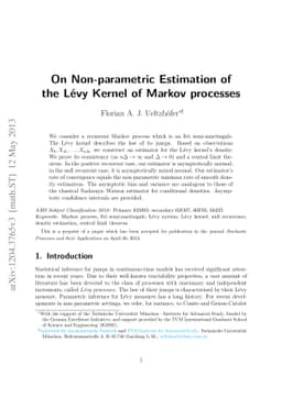 On Non-parametric Estimation of the Lévy Kernel of Markov Processes