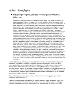 Indus script corpora, archaeo-metallurgy and Meluhha (Mleccha)