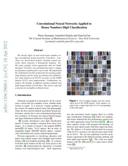 Convolutional Neural Networks Applied to House Numbers Digit
  Classification