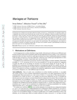 Mariages et Trahisons