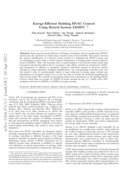 Energy-Efficient Building HVAC Control Using Hybrid System LBMPC