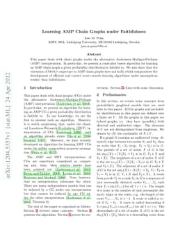 Learning AMP Chain Graphs under Faithfulness