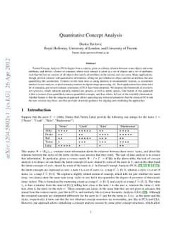 Quantitative Concept Analysis