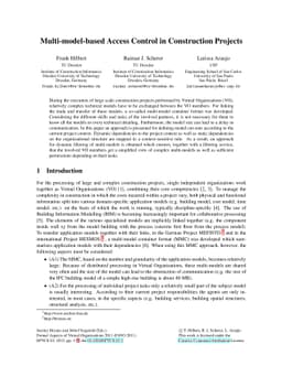 Multi-model-based Access Control in Construction Projects