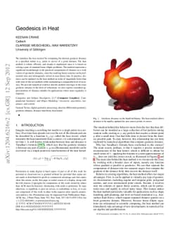 Geodesics in Heat