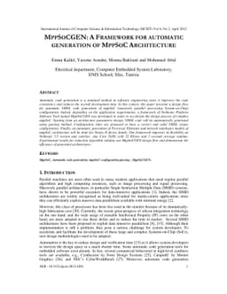 Mppsocgen: A framework for automatic generation of mppsoc architecture