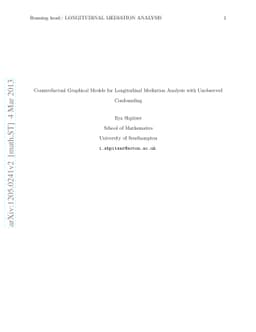 Counterfactual Graphical Models for Longitudinal Mediation Analysis with
  Unobserved Confounding