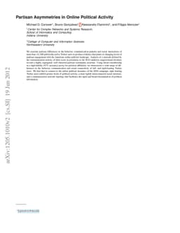 Partisan Asymmetries in Online Political Activity