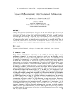 Image Enhancement with Statistical Estimation