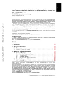 Non-Parametric Methods Applied to the N-Sample Series Comparison