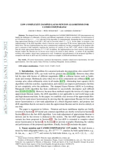 Low Complexity Damped Gauss-Newton Algorithms for CANDECOMP/PARAFAC