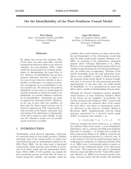 On the Identifiability of the Post-Nonlinear Causal Model