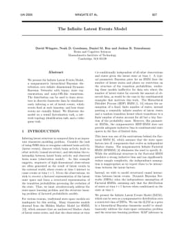 The Infinite Latent Events Model