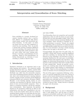 Interpretation and Generalization of Score Matching