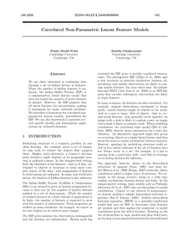 Correlated Non-Parametric Latent Feature Models