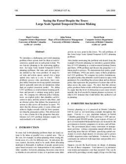 Seeing the Forest Despite the Trees: Large Scale Spatial-Temporal
  Decision Making