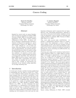 Convex Coding