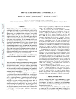 Are visual dictionaries generalizable?
