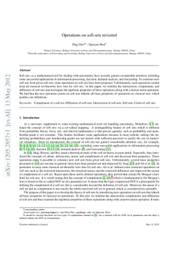 Operations on soft sets revisited