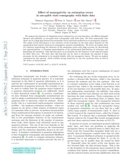 Effect of nonnegativity on estimation errors in one-qubit state
  tomography with finite data