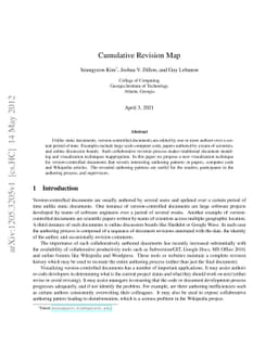 Cumulative Revision Map