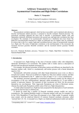 Arbitrary Truncated Levy Flight: Asymmetrical Truncation and High-Order
  Correlations