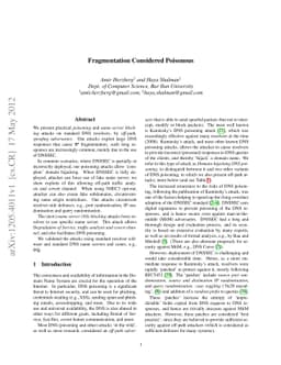 Fragmentation Considered Poisonous