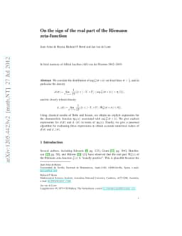 On the sign of the real part of the Riemann zeta-function