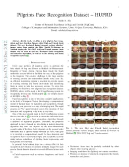 Pilgrims Face Recognition Dataset -- HUFRD