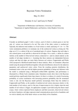 Bayesian Vertex Nomination