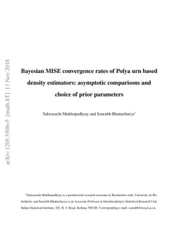 Bayesian MISE convergence rates of Polya urn based density estimators:
  asymptotic comparisons and choice of prior parameters