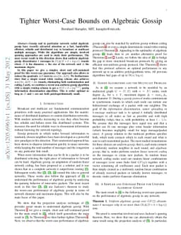 Tighter Worst-Case Bounds on Algebraic Gossip