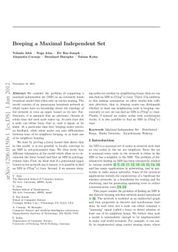 Beeping a Maximal Independent Set