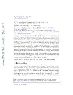 Multivariate Bernoulli distribution